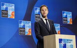 Mark Rutte discursa na cimeira da NATO em Haia, 2025