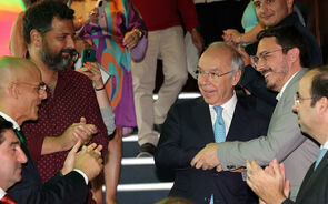 Luís Marques Mendes durante a apresentação da Comissão de Honra da sua candidatura à Presidência da República.
