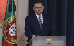 Ministro discursa após tomada de posse do novo Governo português no Palácio da Ajuda.