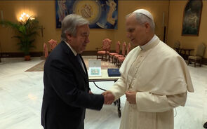 António Guterres encontra-se com o Papa Leão XIV