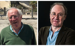 O jornalista, já falecido, Robert Fisk e o historiador Ben Macintyre
