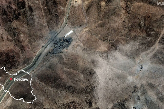 Novas imagens de satélite mostram estragos na central nuclear de Fordow após ataques dos EUA