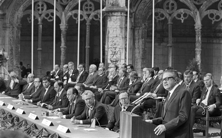 Cerimónia nos Jerónimos evoca assinatura, há 40 anos, da adesão de Portugal à UE.