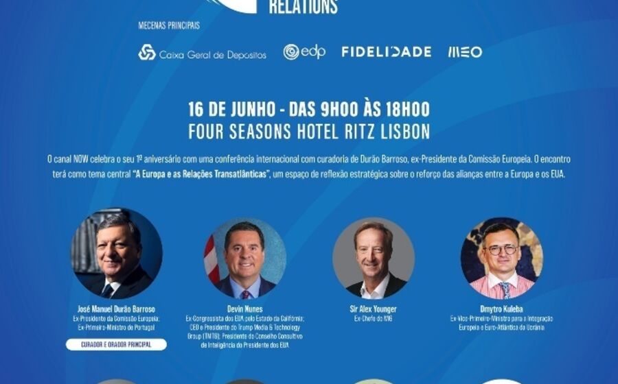 Conferência em Lisboa debate as relações entre a Europa e os EUA com Durão Barroso e outros líderes