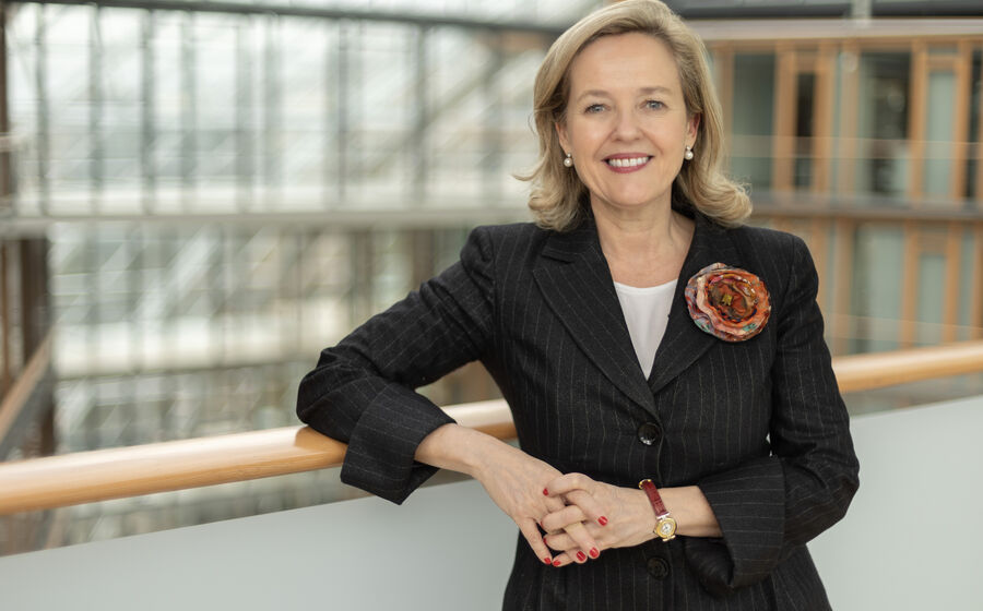Nadia Calviño, presidente do BEI, destaca financiamento para ligação elétrica entre Espanha e França