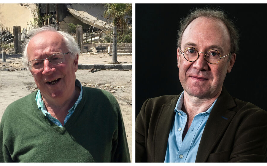 O jornalista, já falecido, Robert Fisk e o historiador Ben Macintyre