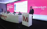 Miguel Maya, CEO do BCP, na apresentação de resultados do primeiro semestre de 2025.