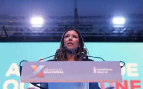 Mariana Leitão na Convenção Nacional da Iniciativa Liberal em julho de 2025