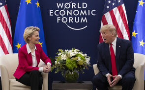 Trump e Von der Leyen discutem acordo comercial transatlântico na Escócia
