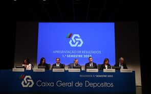 Paulo Macedo na apresentação dos resultados da CGD do primeiro semestre de 2025.