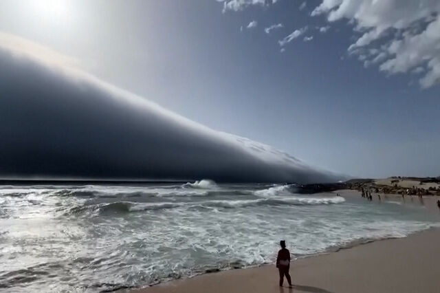 Porque é que o aparecimento de “nuvem rolo” é um fenómeno extremamente raro?   