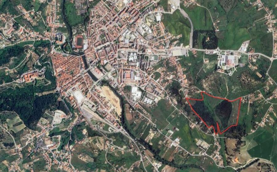O projeto a construir pela Finangeste em Tomar ocupará uma área de 199 mil metros quadrados.