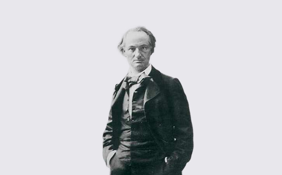 Retrato de Charles Baudelaire, escritor francês que odiava o padrasto