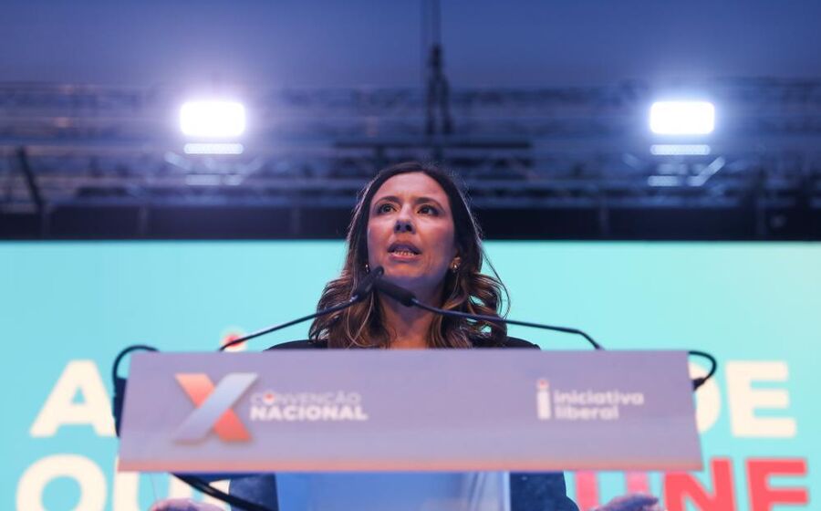 Mariana Leitão na Convenção Nacional da Iniciativa Liberal.