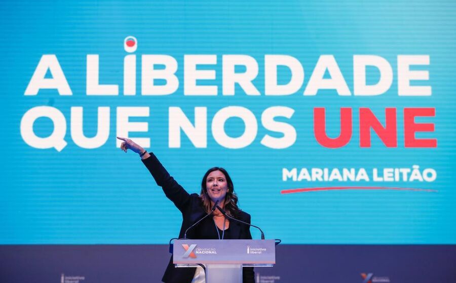 Mariana Leitão na Convenção Nacional da Iniciativa Liberal em julho de 2025