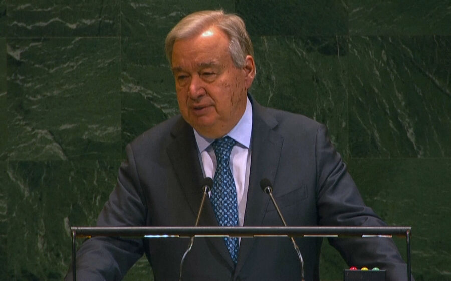Guterres falou por videoconferência na  Assembleia Geral de Turismo da ONU. 