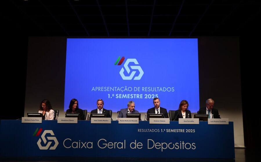 Paulo Macedo na apresentação dos resultados da CGD do primeiro semestre de 2025.