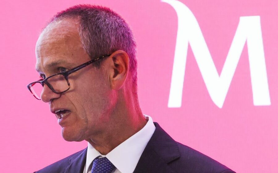 Miguel Maya, CEO do BCP, na apresentação de resultados do primeiro semestre de 2025.