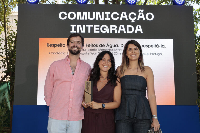 Na categoria Comunicação Integrada, a Mercedes-Benz venceu o troféu de bronze pela campanha “Respeito – Somos feitos de Água. Devemos respeitá-la”