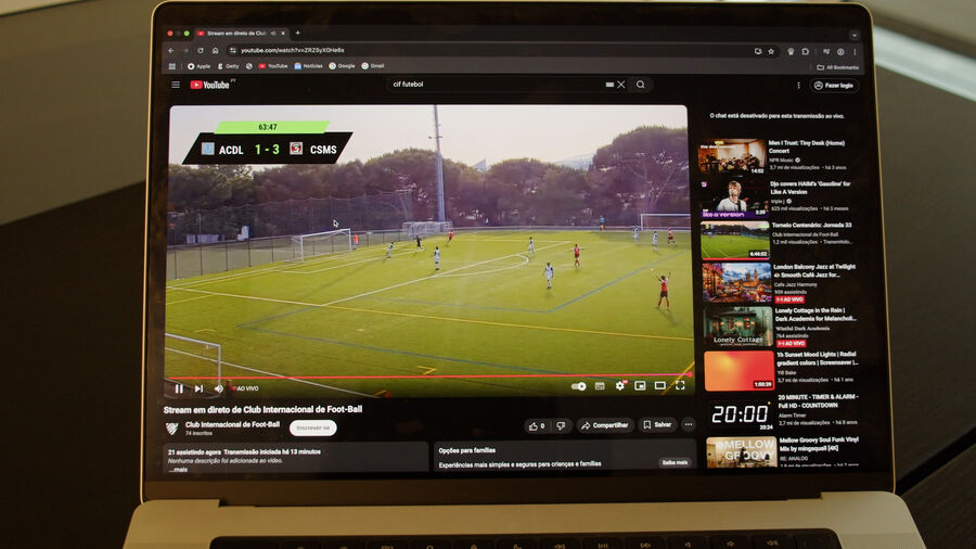Transmissão em direto de jogo do Club Internacional de Foot-Ball com o Smart Stadium 5G  da MEO Empresas.