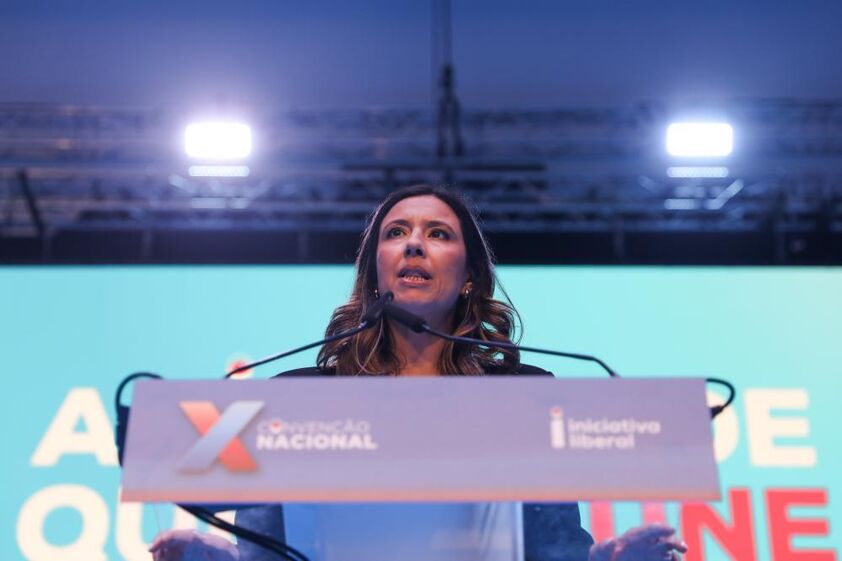 Mariana Leitão na Convenção Nacional da Iniciativa Liberal em julho de 2025