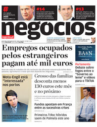 Primeira página do Negócios de 28 de agosto de 2025