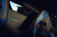 Interior do Lamborghini Temerario com detalhes em azul