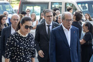 Cerimónias fúnebres de Joaquim Oliveira na Basílica da Estrela