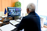 Reunião do Conselho Europeu em videoconferência