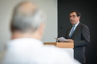 Ministro da Economia discursa na Autoeuropa, em Palmela, sobre investimento na produção de elétricos