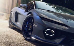 Detalhe do Lamborghini Temerario em sessão fotográfica
