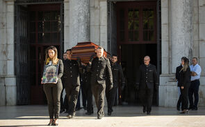 Cerimónias fúnebres de Joaquim Oliveira na Basílica da Estrela, com figuras do desporto e mundo empresarial