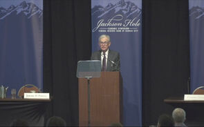 Jerome Powell discursa em Jackson Hole