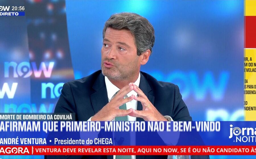 André Ventura revela se concorre às eleições no 'Jornal à Noite'