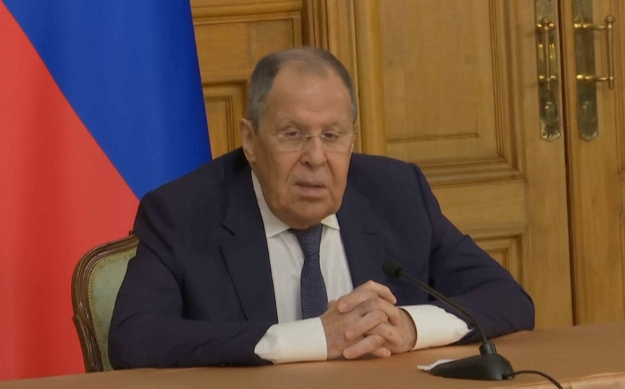 O ministro dos Negócios Estrangeiros da Rússia, Sergei Lavrov.