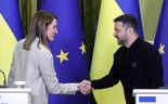 Zelensky e Metsola discutem financiamento da guerra na Ucrânia em 2026