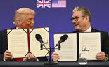 Trump e Starmer assinaram um acordo com 'vínculo inquebrável' entre os dois países.