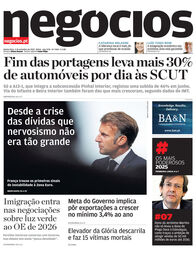 Primeira página do Negócios de 4 de setembro de 2025