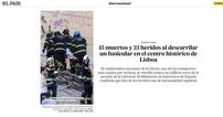 Funicular descarrila em Lisboa: 15 mortos e 23 feridos