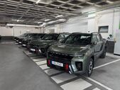 Nova 'pick-up' elétrica KGM Musso EV em exposição