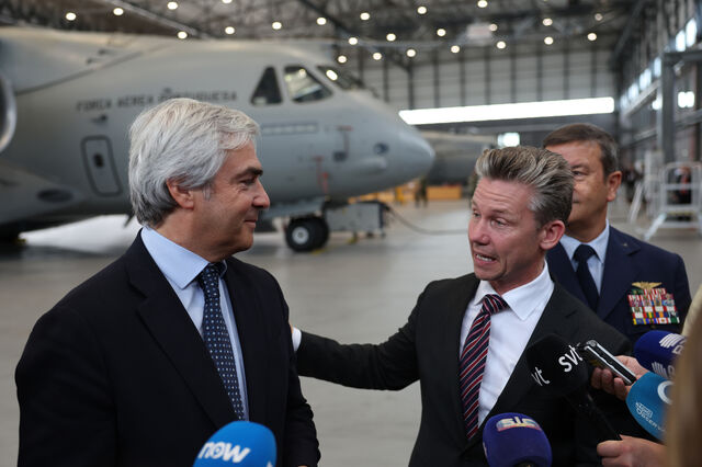 Nuno Melo destaca que parceria no projeto da aeronave KC-390 gera lucro para Portugal