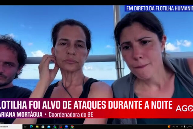 Flotilha humanitária: A entrevista de Mariana Mortágua e outros ativistas ao NOW