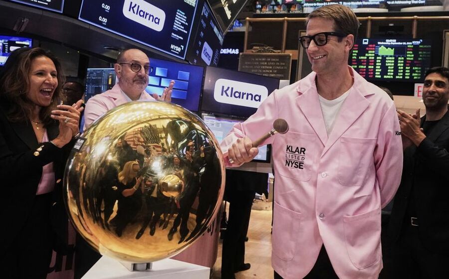 Klarna avaliada em 20 mil milhões de dólares na estreia em Nova Iorque
