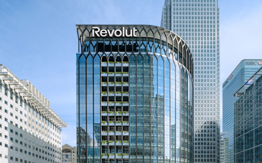 A Revolut abriu a sua sede mundial em Canary Wharf, na zona Este de Londres.