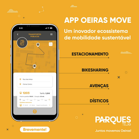 APP Oeiras Move: novo sistema de mobilidade com estacionamento, bikesharing e transportes públicos