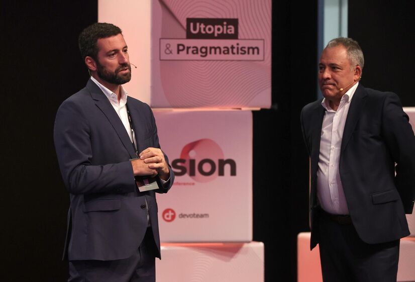 Bruno Mota, CEO da Devoteam Portugal, e Sebastien Chevrel, Group Managing Director, abriram o evento