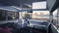 Interior futurista do novo protótipo elétrico da Dacia, o Hipster Concept
