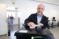 Rui Tavares vota nas eleições legislativas portuguesas