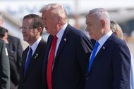Donald Trump chega a Israel