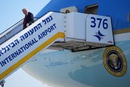Donald Trump chega a Israel